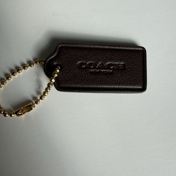 Coach Hang Tag Replacement Maroon  Purple Gold Hardware - Picture 3 of 6